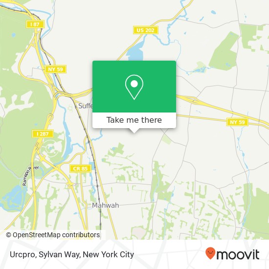 Urcpro, Sylvan Way map