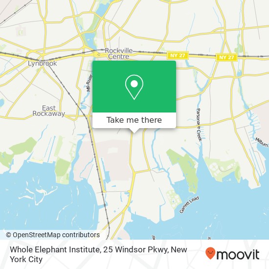 Mapa de Whole Elephant Institute, 25 Windsor Pkwy