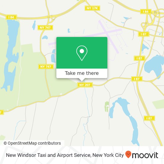 Mapa de New Windsor Taxi and Airport Service