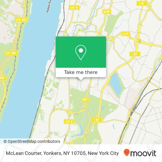 Mapa de McLean Courter, Yonkers, NY 10705