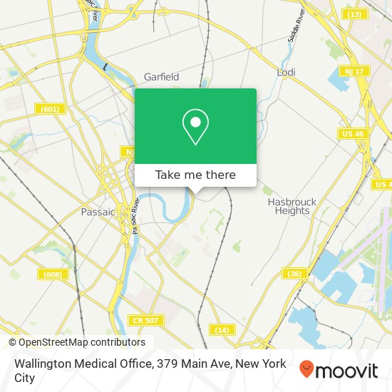 Mapa de Wallington Medical Office, 379 Main Ave