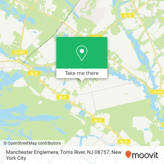 Manchester Englemere, Toms River, NJ 08757 map