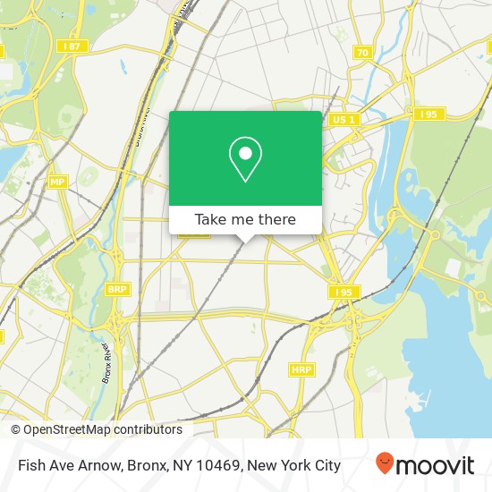 Fish Ave Arnow, Bronx, NY 10469 map