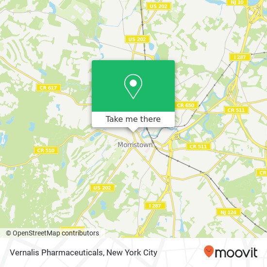 Vernalis Pharmaceuticals map