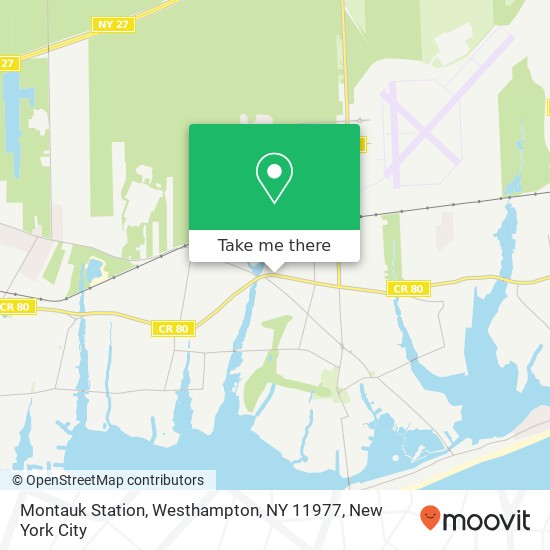 Mapa de Montauk Station, Westhampton, NY 11977