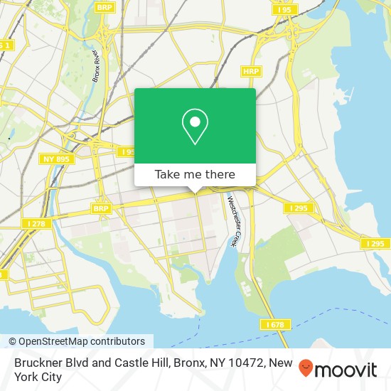 Bruckner Blvd and Castle Hill, Bronx, NY 10472 map
