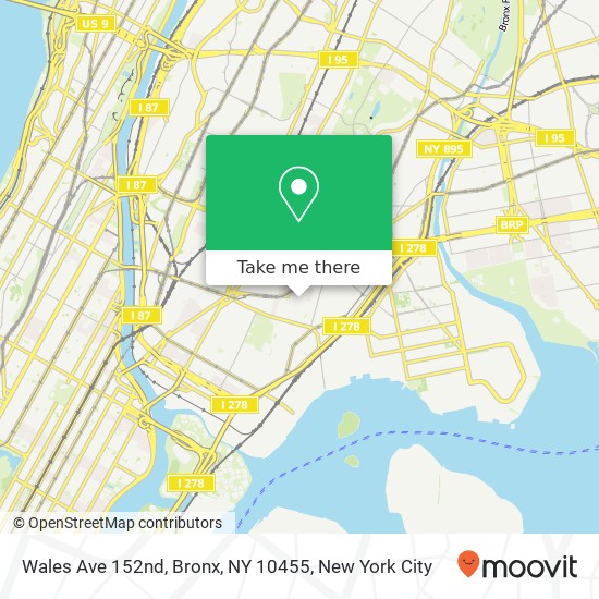 Wales Ave 152nd, Bronx, NY 10455 map