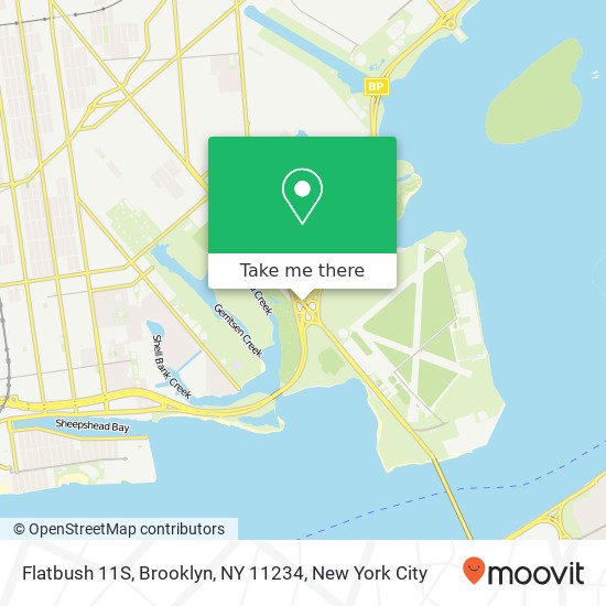Mapa de Flatbush 11S, Brooklyn, NY 11234