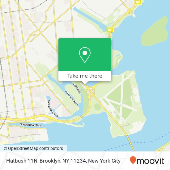 Mapa de Flatbush 11N, Brooklyn, NY 11234