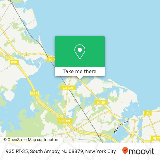 Mapa de 935 RT-35, South Amboy, NJ 08879