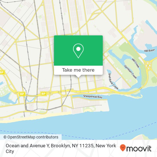 Mapa de Ocean and Avenue Y, Brooklyn, NY 11235