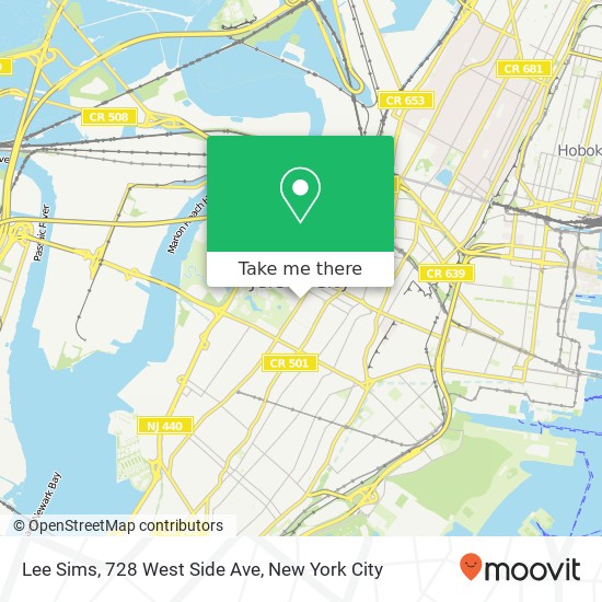Mapa de Lee Sims, 728 West Side Ave
