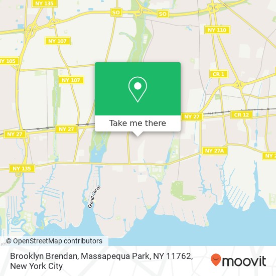 Mapa de Brooklyn Brendan, Massapequa Park, NY 11762