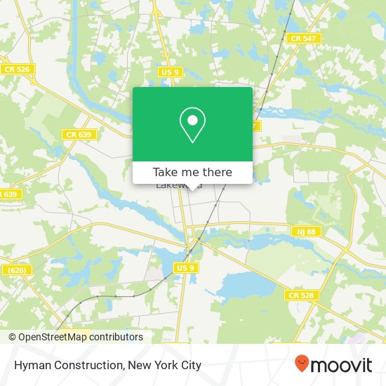 Mapa de Hyman Construction