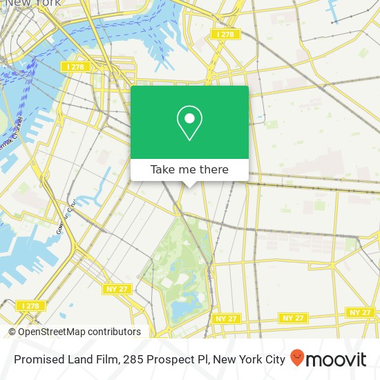 Mapa de Promised Land Film, 285 Prospect Pl