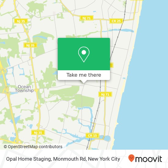 Mapa de Opal Home Staging, Monmouth Rd