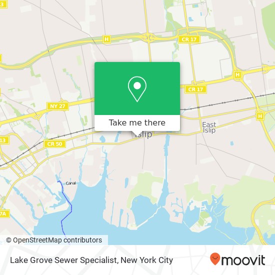 Lake Grove Sewer Specialist map