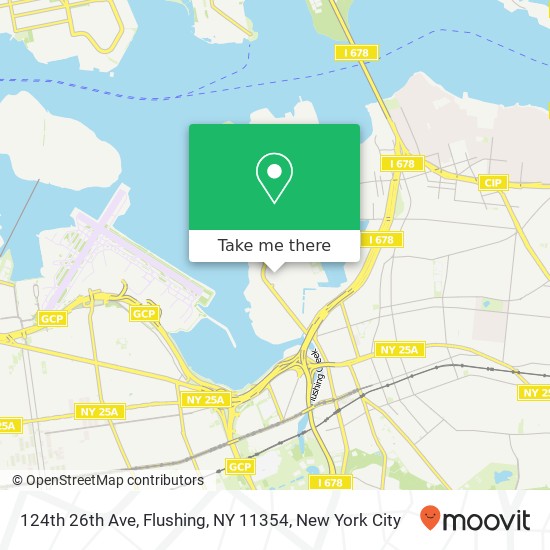Mapa de 124th 26th Ave, Flushing, NY 11354