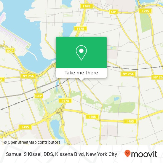 Samuel S Kissel, DDS, Kissena Blvd map