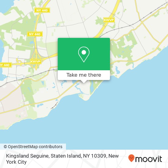 Mapa de Kingsland Seguine, Staten Island, NY 10309