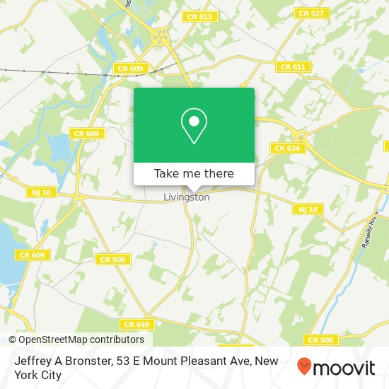 Jeffrey A Bronster, 53 E Mount Pleasant Ave map