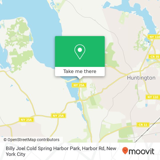 Mapa de Billy Joel Cold Spring Harbor Park, Harbor Rd