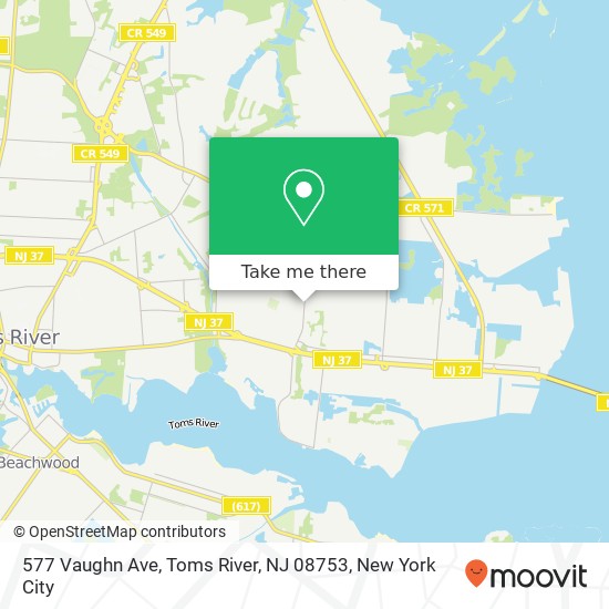 577 Vaughn Ave, Toms River, NJ 08753 map