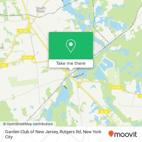 Garden Club of New Jersey, Rutgers Rd map