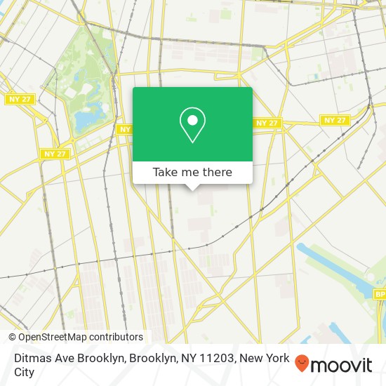 Ditmas Ave Brooklyn, Brooklyn, NY 11203 map