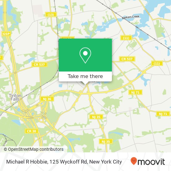 Michael R Hobbie, 125 Wyckoff Rd map