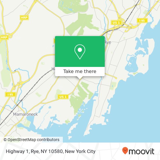 Highway 1, Rye, NY 10580 map