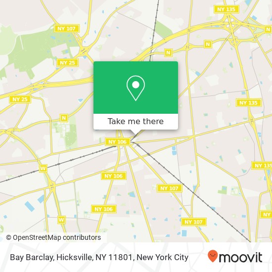 Mapa de Bay Barclay, Hicksville, NY 11801