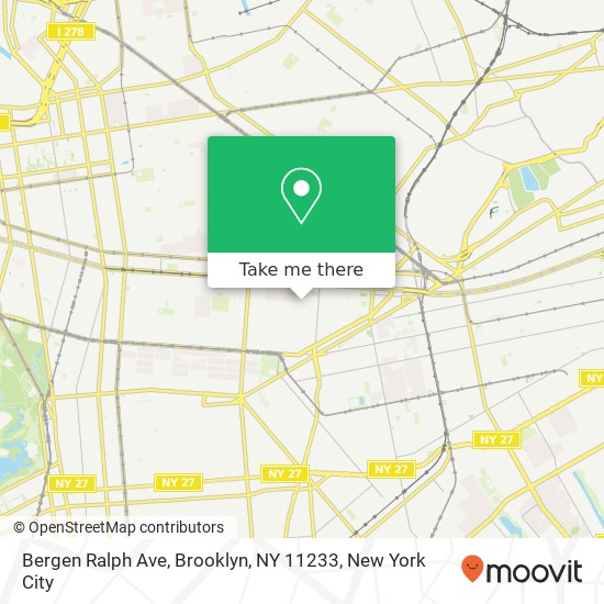 Bergen Ralph Ave, Brooklyn, NY 11233 map