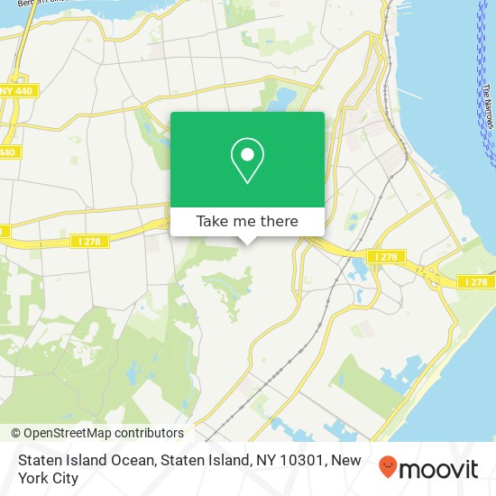 Mapa de Staten Island Ocean, Staten Island, NY 10301
