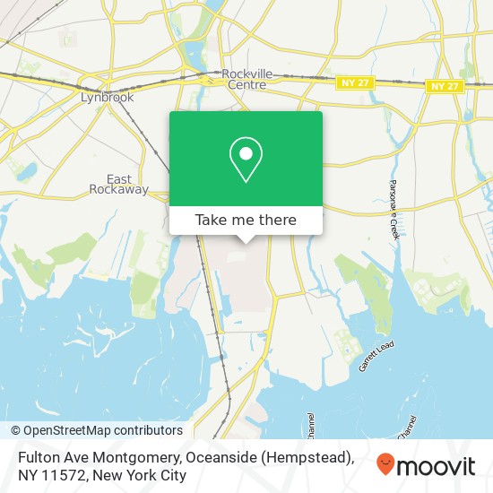 Fulton Ave Montgomery, Oceanside (Hempstead), NY 11572 map