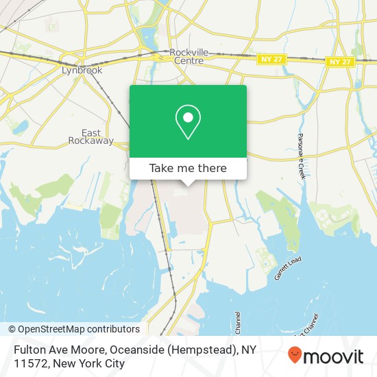 Mapa de Fulton Ave Moore, Oceanside (Hempstead), NY 11572