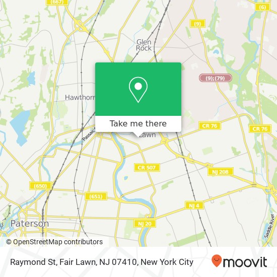 Raymond St, Fair Lawn, NJ 07410 map