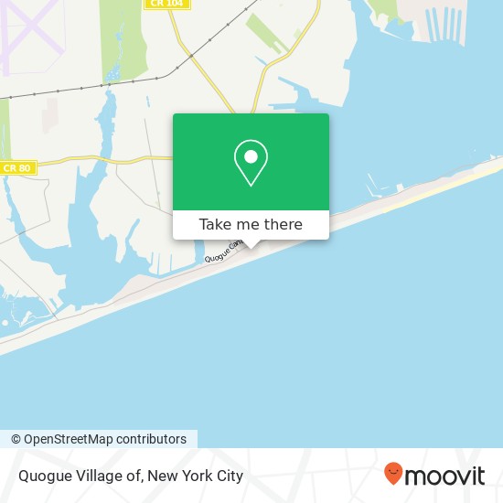 Mapa de Quogue Village of