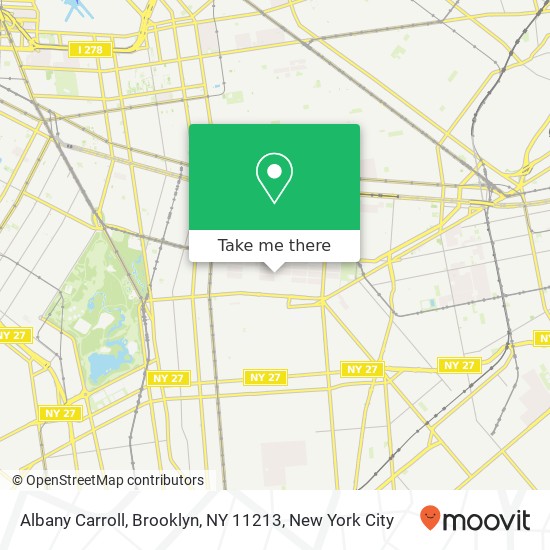 Albany Carroll, Brooklyn, NY 11213 map