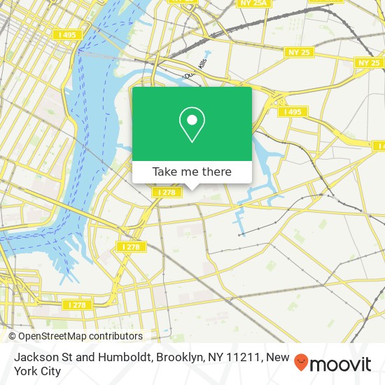 Mapa de Jackson St and Humboldt, Brooklyn, NY 11211