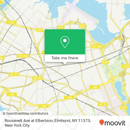 Roosevelt Ave at Elbertson, Elmhurst, NY 11373 map