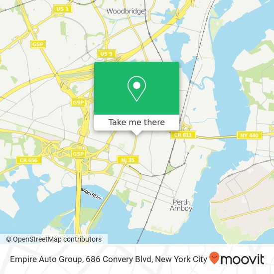 Mapa de Empire Auto Group, 686 Convery Blvd