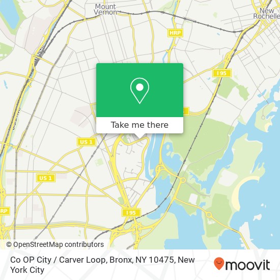 Mapa de Co OP City / Carver Loop, Bronx, NY 10475
