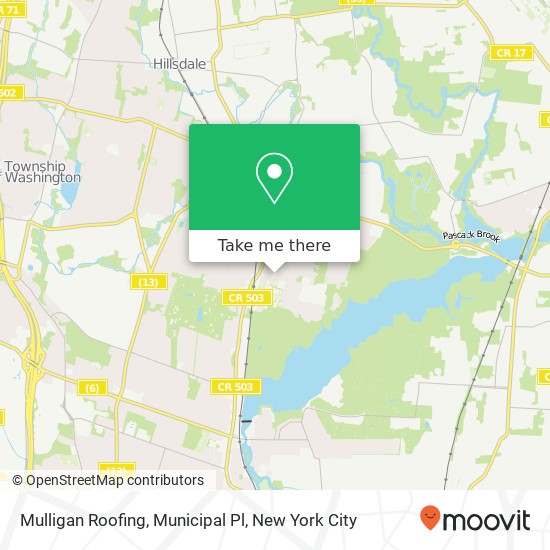 Mapa de Mulligan Roofing, Municipal Pl