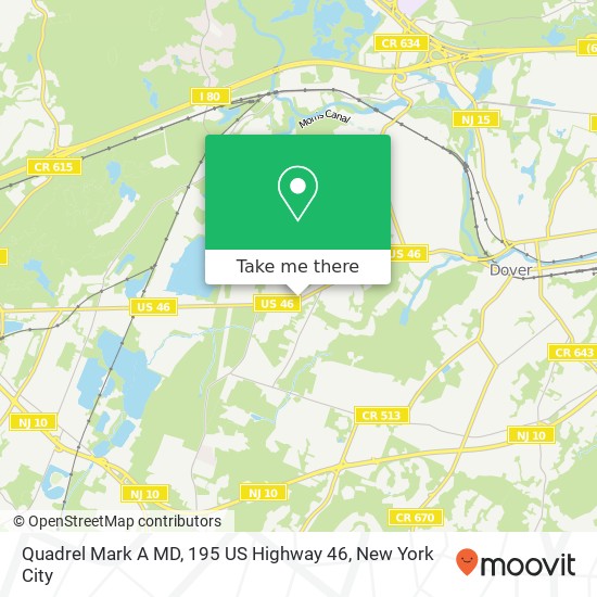 Quadrel Mark A MD, 195 US Highway 46 map