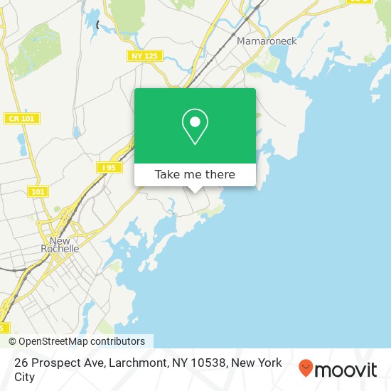26 Prospect Ave, Larchmont, NY 10538 map