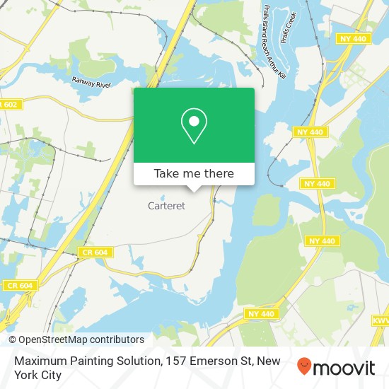 Mapa de Maximum Painting Solution, 157 Emerson St