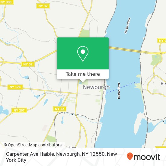 Mapa de Carpenter Ave Haible, Newburgh, NY 12550