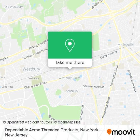 Dependable Acme Threaded Products map