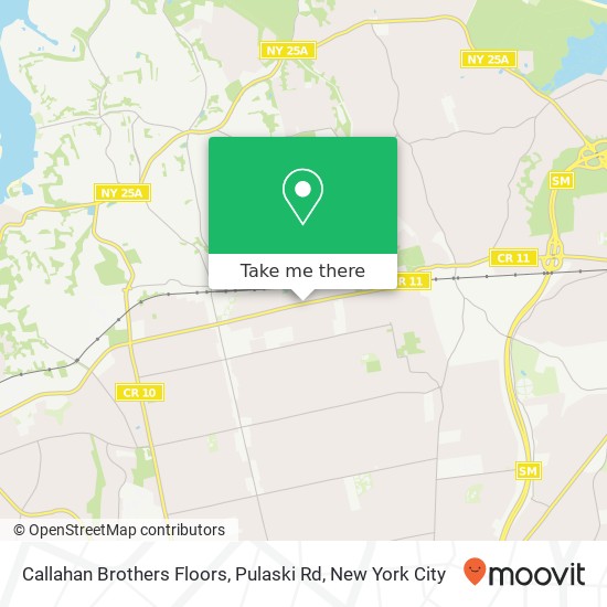 Callahan Brothers Floors, Pulaski Rd map